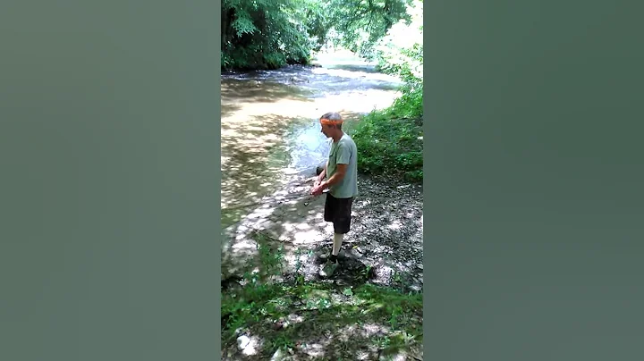 Fishing for trout.