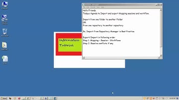 Import Export WOrkflows in informatica