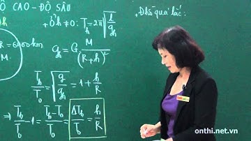 Sự phụ thuộc chu kỳ của con lắc đơn vào nhiệt độ