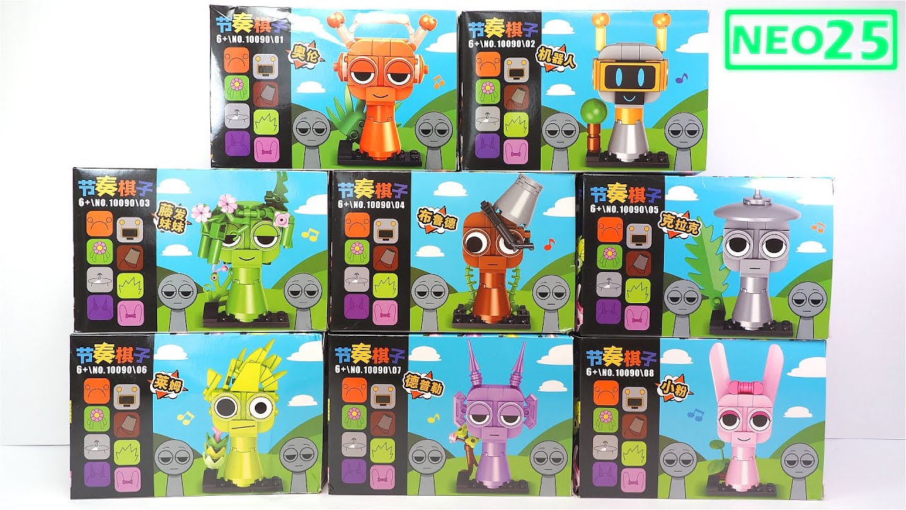 LEGO Sprunki Sets Oren | Brud | OWAKCX | Pinki | Clukr | Fun Bot | Vineria | Durple Unofficial Lego