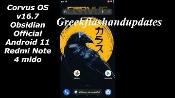 Corvus OS v16.7 Obsidian Official Android 11 Redmi Note 4 mido