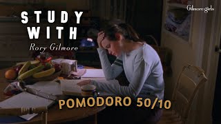 Study with Rory Gilmore 📘 Gilmore Girls 🏡 | POMODORO 50/10