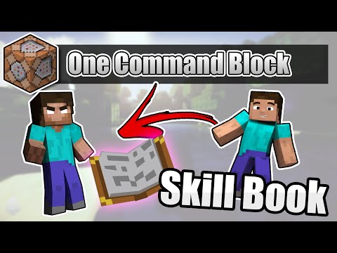 Minecraft 一鍵指令方塊 技能書 變身 Skill Book One Command Block 夏月宇87回饋 Youtube