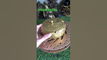 Gạt Tàn Bàn Cờ - Đồ đồng phong thuỷ - SƯU TẦM - quà tặng - 0901242566