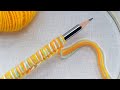 Amazing 3 Beautiful Woolen Yarn Flower making ideas with Pencil | Easy Sewing Hack