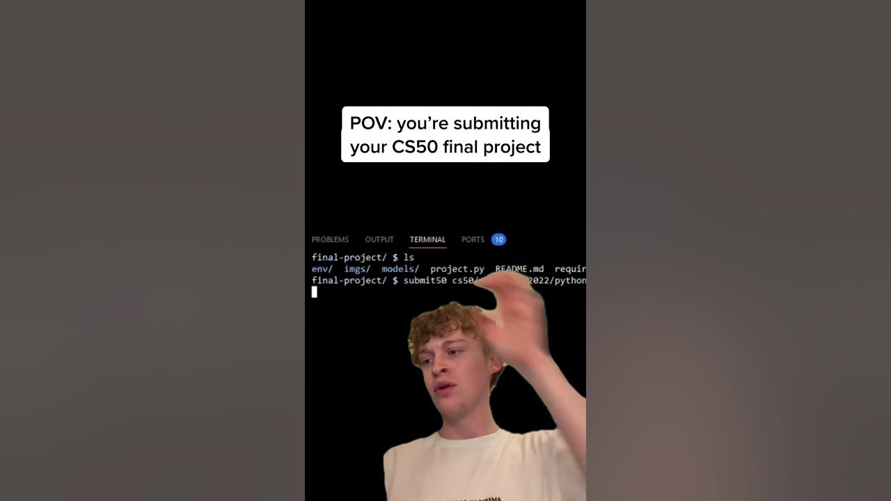 Submitting a Final Project - CS50 #Reels - YouTube