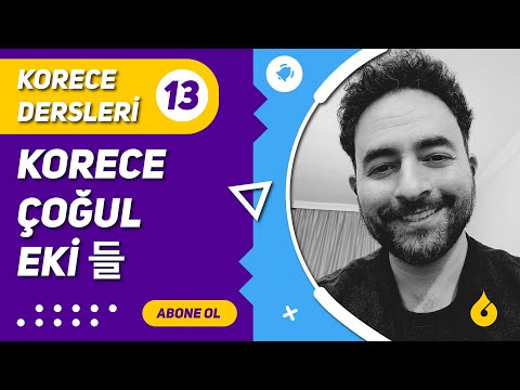 🇰🇷 Korece Dersi 13/60: Korece çoğul eki 들 ile \