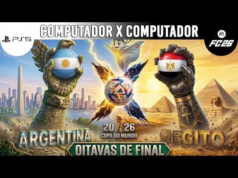 PS5 FIFA 26 - ARGENTINA X EGITO - COPA DO MUNDO FIFA™ 2026 / COM X COM (IA LENDÁRIA)