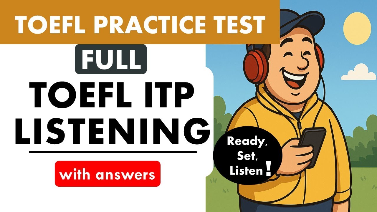Full TOEFL ITP Listening Practice Test with Answers | TOEFL Exam Prep | English Listening MCQ TOEFL