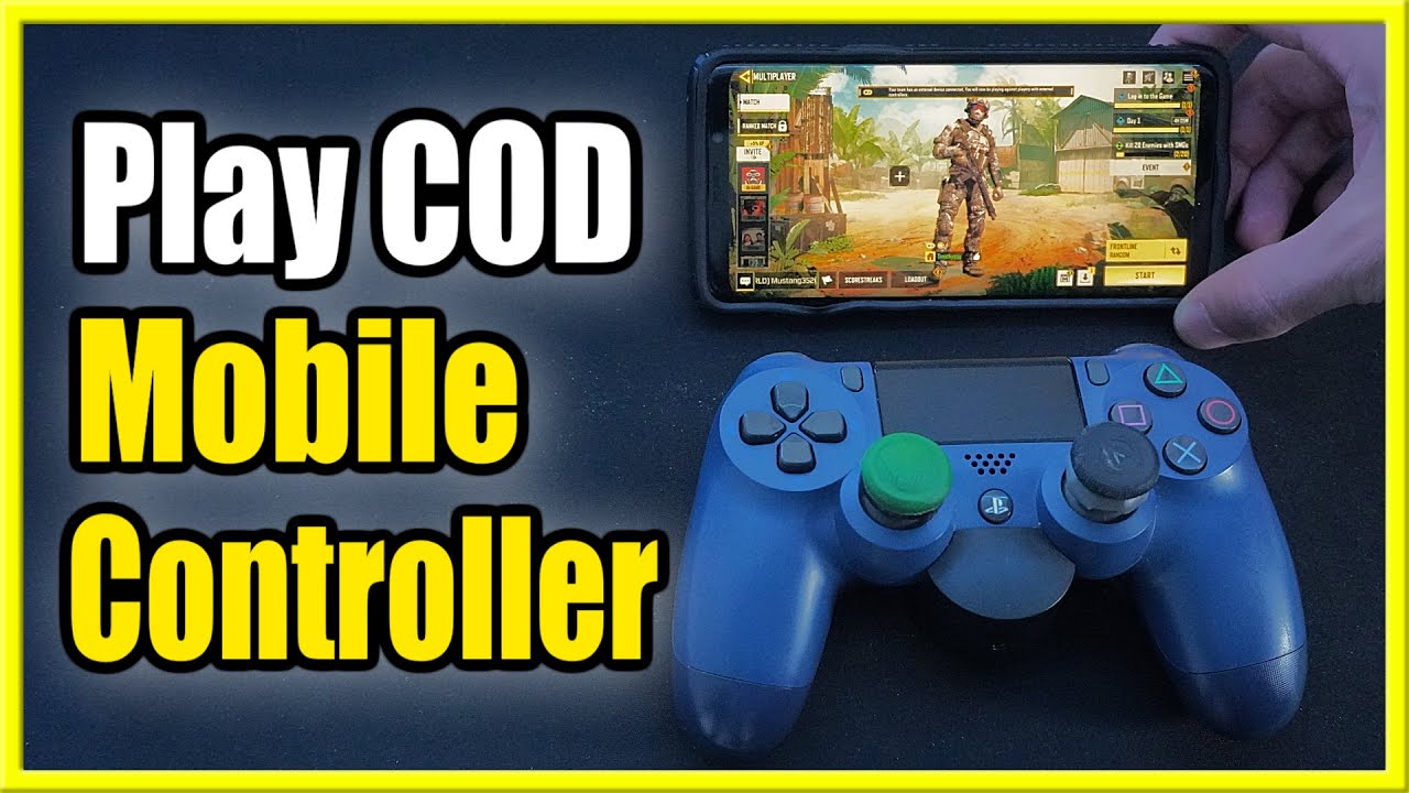 statisk svindler Leonardoda How to PLAY Call of Duty MOBILE with PS4 CONTROLLER (Connect to Phone using  Bluetooth!) - YouTube