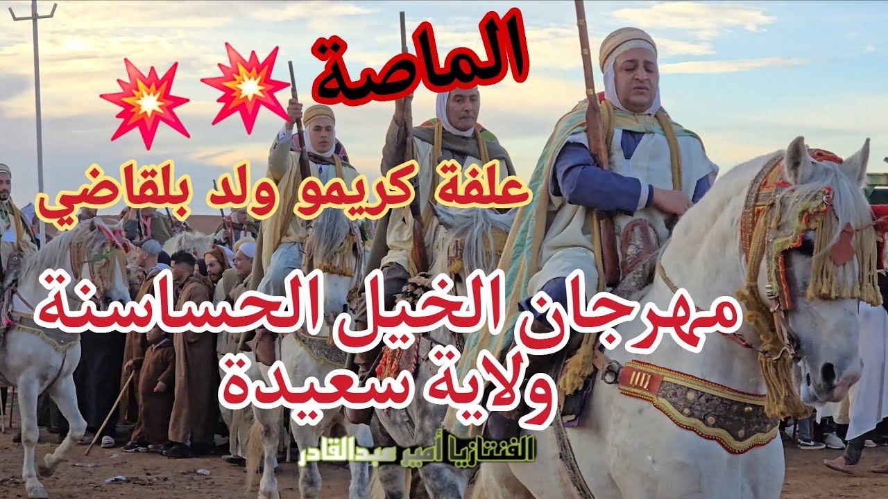 علفة كريمو ولد بلقاضي سعيدة في مهرجان الخيل ولاية سعيدة الحساسنة 