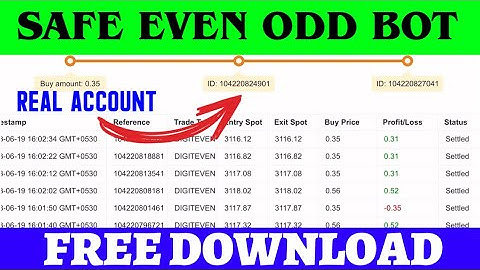 Deriv Safe Even Odd Bot Free Download