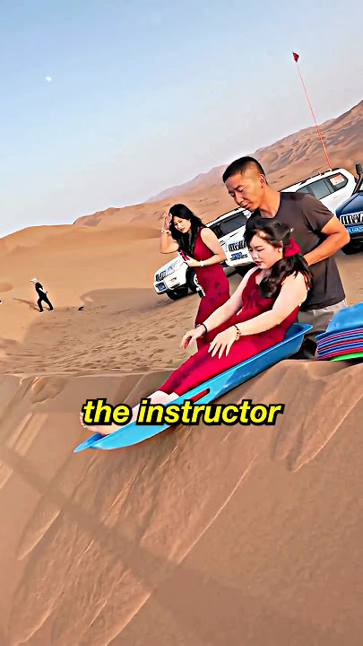 She Regretted Sliding Down This Dune #shorts