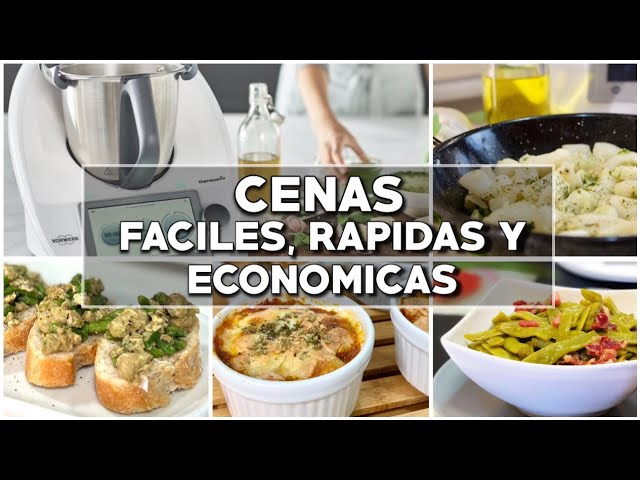 4 CENAS FÁCILES ?, RÁPIDAS ⌛​ Y ECONÓMICAS ?​ con THERMOMIX ✓ - YouTube