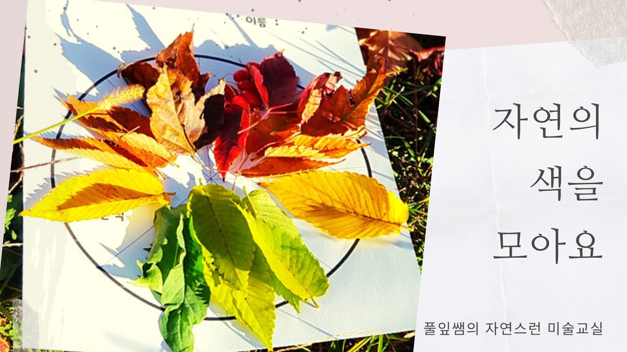 가을미술활동/나뭇잎 모자이크 - Youtube