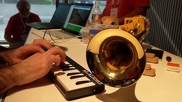 Web Trumpet Robot - Midi Keyboard Improvisation