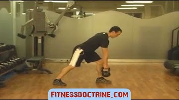 Kettlebell Row Exercise Demonstration - How to do a one arm KB row