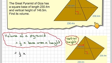 Calculating the volume of a pyramid