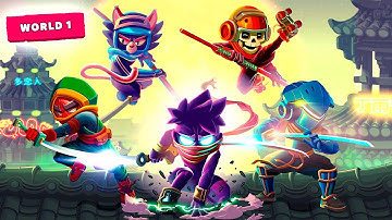 Ninja Dash Run - Epic Arcade Offline Games 2021 Gameplay Walkthrough - (iOS / Android) World 1  BOSS