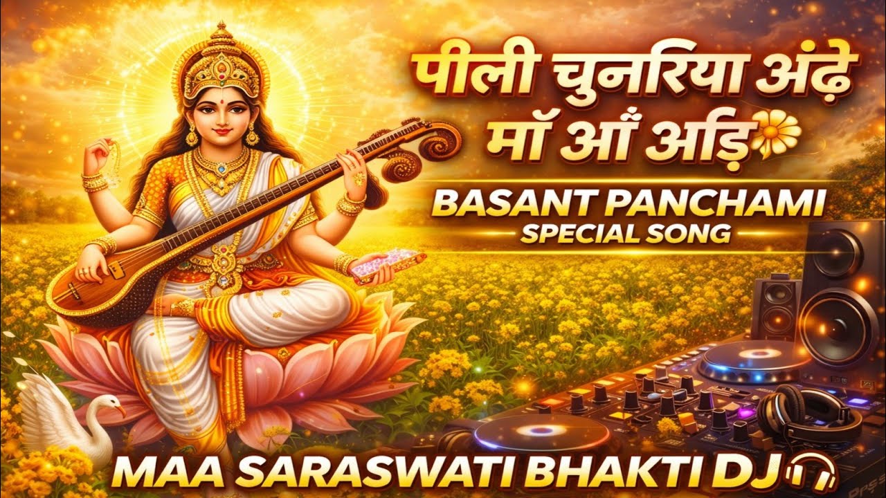 पीली चुनरिया ओढ़े माँ आई 🌼 | Basant Panchami Special Song | Maa Saraswati Bhakti DJ 2026