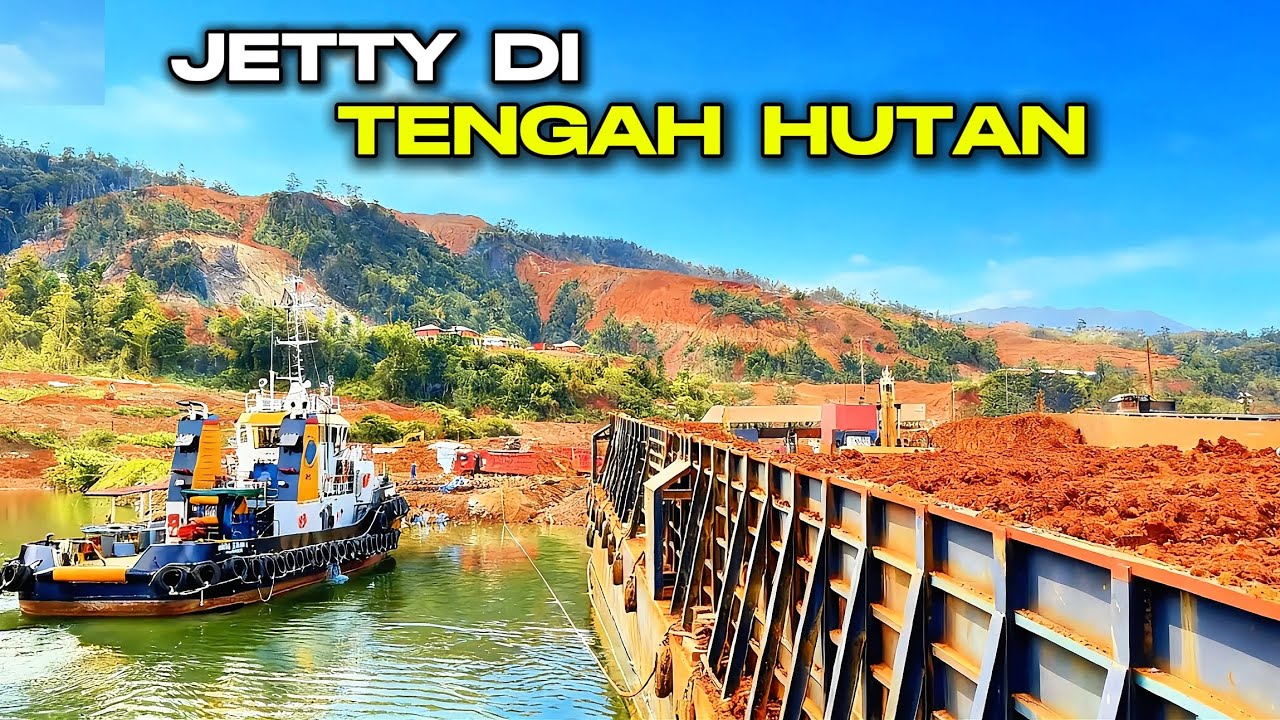 Dari Loading Sampai Tongkang Berlabuh | Proses Muat di Jetty Tengah Hutan