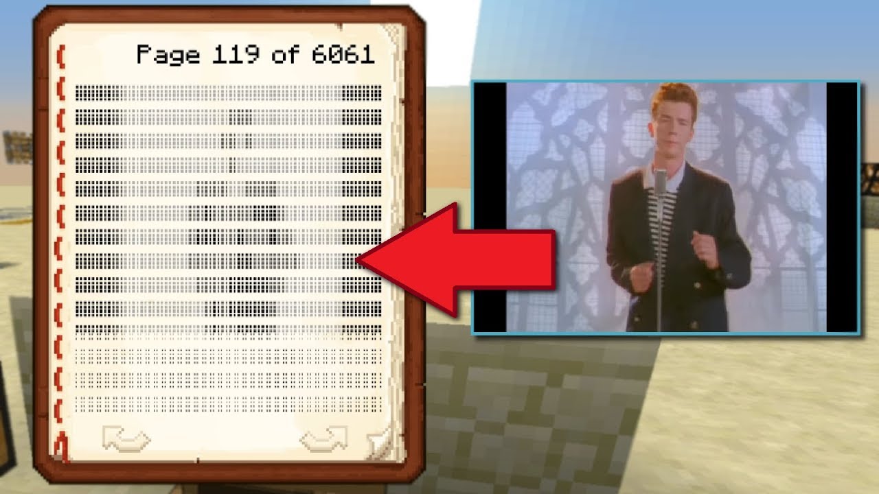 Minecraft just rick rolled all of us. Full credits to u/ sinpew