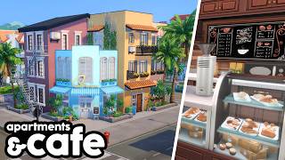 مقهى وشقق سكنية في تومارانغ // بناء سريع في لعبة The Sims 4 screenshot 4