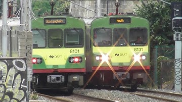 Irish Rail 8100 Class Dart Trains x 2 - Booterstown Station, Dublin