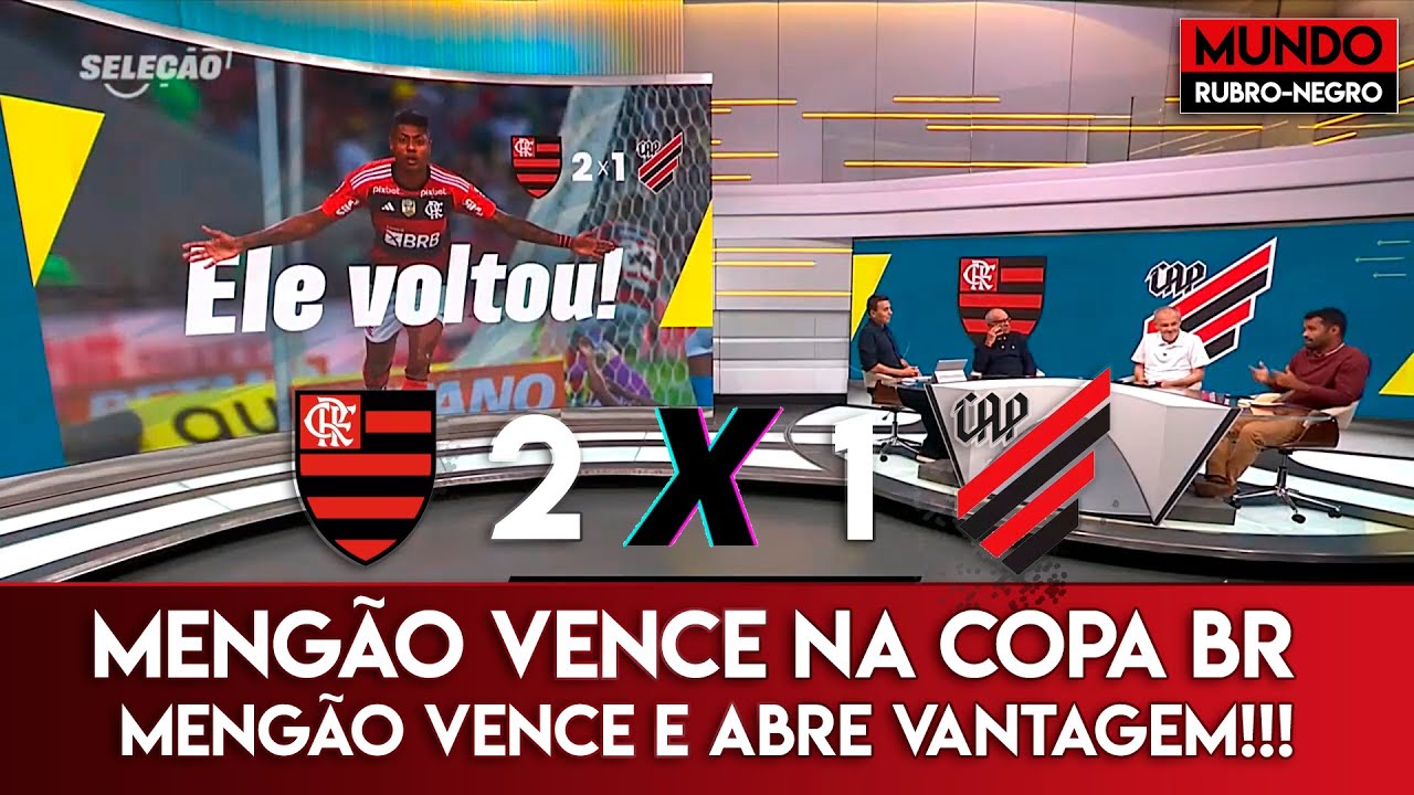 Flamengo vence na Copa BR - Flamengo 2 x 1 Athletico PR - Mengão Abre ...
