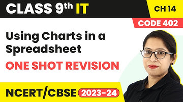 Using Charts in a Spreadsheet - One Shot Revision | Class 9 Information Technology Ch 14 (Code 402)