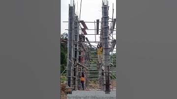 Install formwork for column height 6m Ep17 #design #home #house #constructionworker #construction