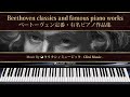 ベートーヴェンの定番・有名ピアノ作品集【楽譜・鍵盤・解説付き作業用BGM】