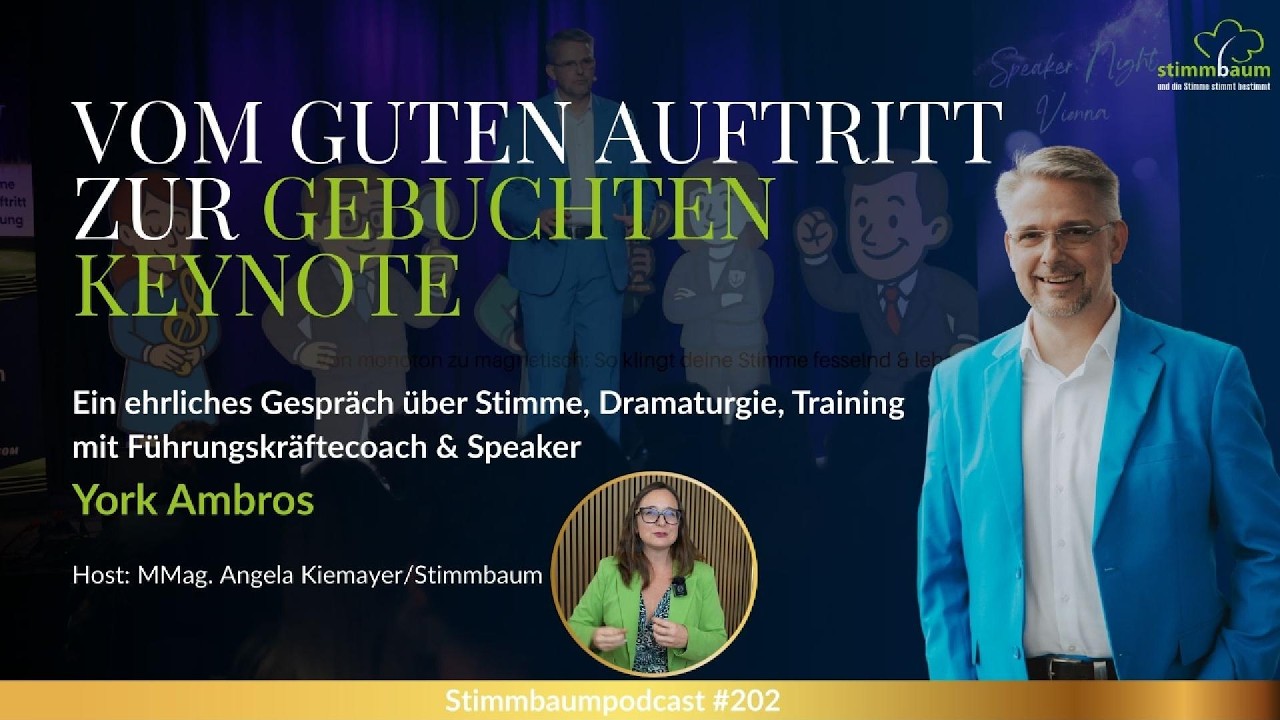 Wie York Ambros vom Auftritt zur Wirkung kam: Speakernight, Training & Bühnenroutine