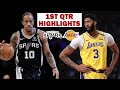 Los Angeles Lakers vs. Antonio Spurs Full Highlights 1st Quarter | October 27 | NBA Season 2021-22