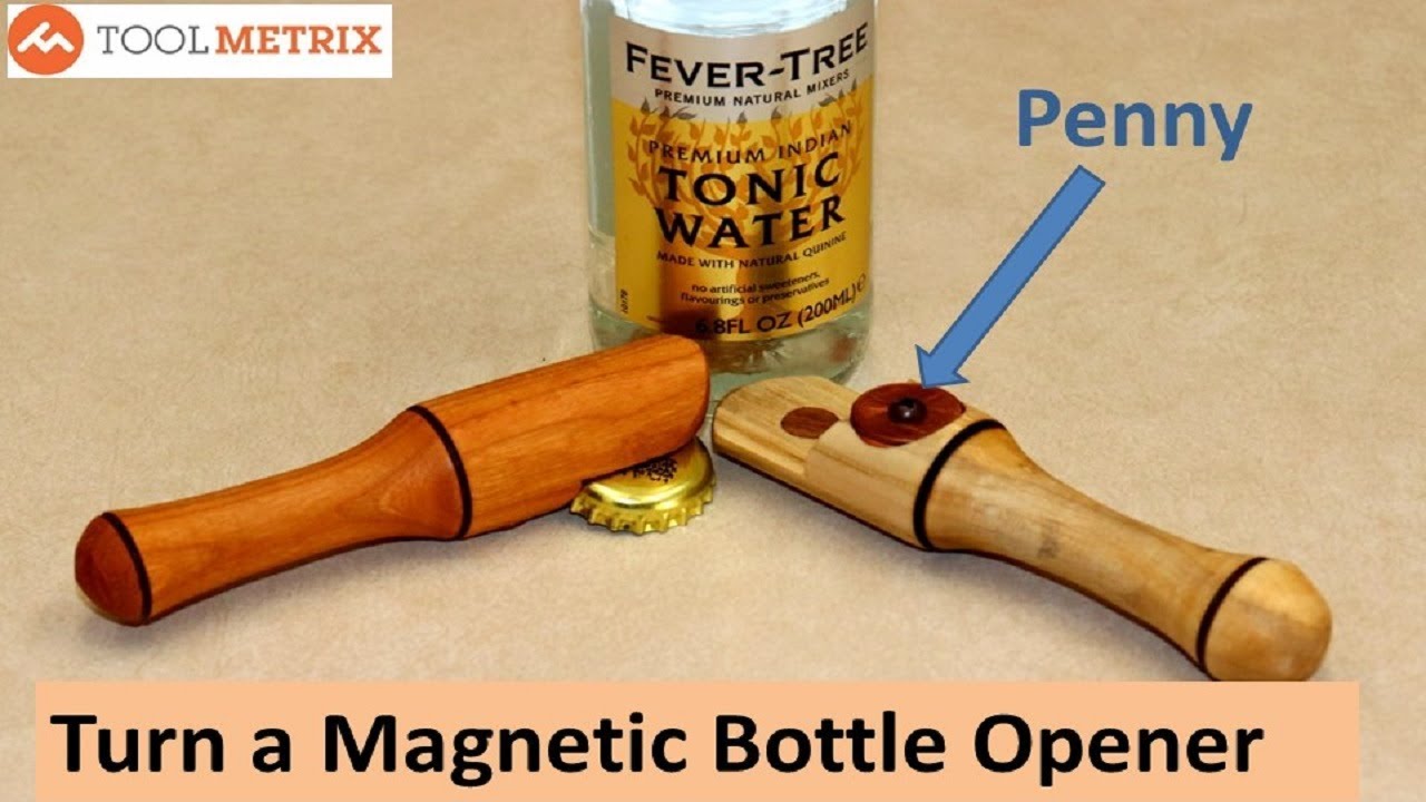 Woodturning: EASY DIY Bottle Opener Using a Penny!