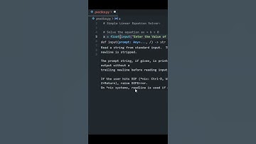 Simple Linear Equation Solver |#coding #python #programming #pythonforbeginners #learnpython