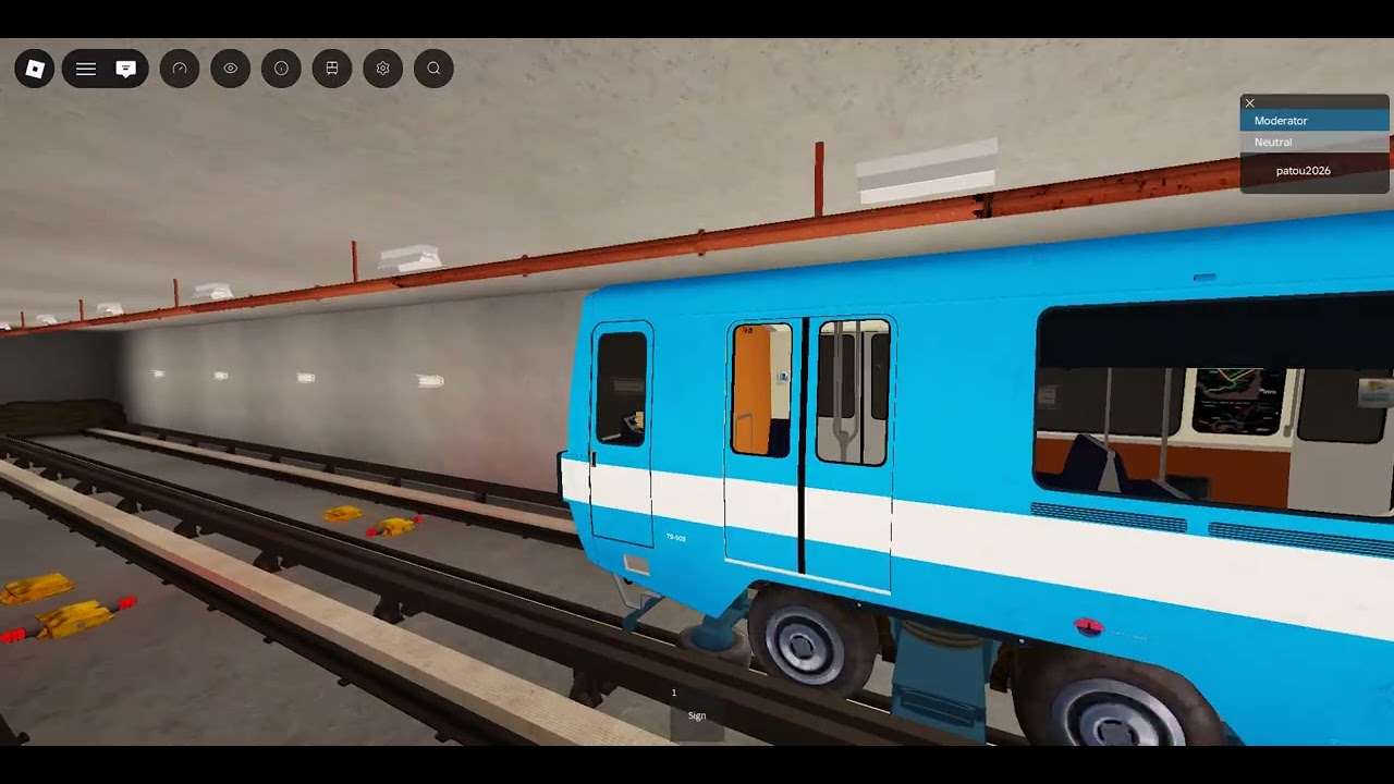 Roblox Métro de Montréal Ligne Jaune this it was testing of this traib no pasager in 2026