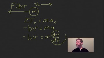 2.13 Motion with Resistive Forces Proportional to Velocity