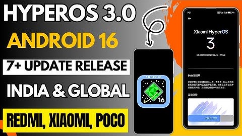 HyperOS 3.0 & Android 16 India & Global 7+ Update Released, HyperOS 1st Batch India Upcoming Update