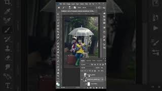 How to Create Real Rain Effect In Photoshop shorts shortvideo tutorial