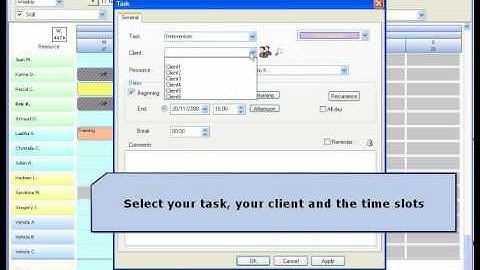 Create a task in the planning (english)