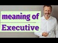 Executive  meaning of executive