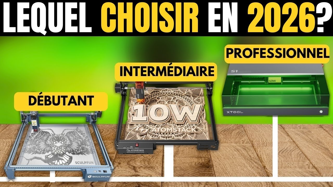 Les 3 Meilleures Machines de Gravure et de Découpe Laser Rapport Qualité-Prix de 2026