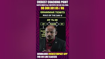 The difference between the prepositions AT and IN is explained by Sreenivasulu Reddy Sir.