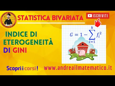 Indice di Eterogeneità di Gini - STATISTICA DESCRITTIVA - Andrea il Matematico