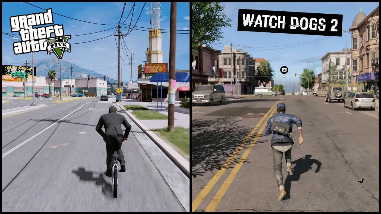 Grand Theft Auto 5 Vs Watch Dogs 2 YouTube 