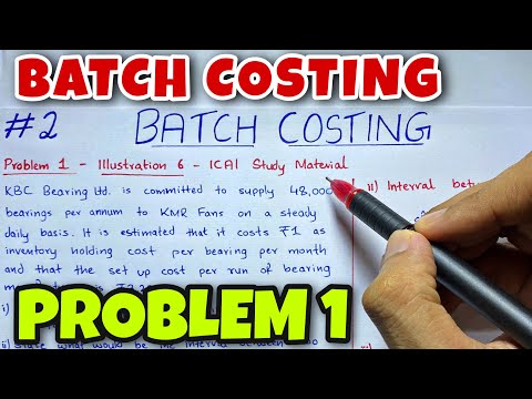 #2 Batch Costing