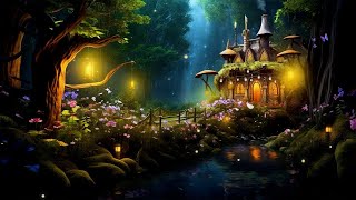 Enchanted Lands in The Middle Ancient Forest 🌳 Melodious Flute Music & ASMR | Fall Into Deep Sleep