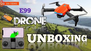 E99 4K Dual Camera Drone Unboxing E99 Drone Reviwe Sabse Sasta Camera drone