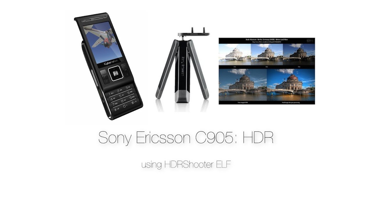 Sony Ericsson C905: Taking HDR bracketed photos using HDRShooter - YouTube